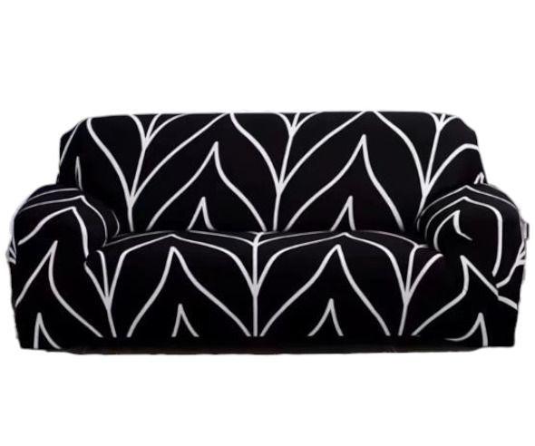 Cubre Sillon de 2 Cuerpos Diseño Hojas-0