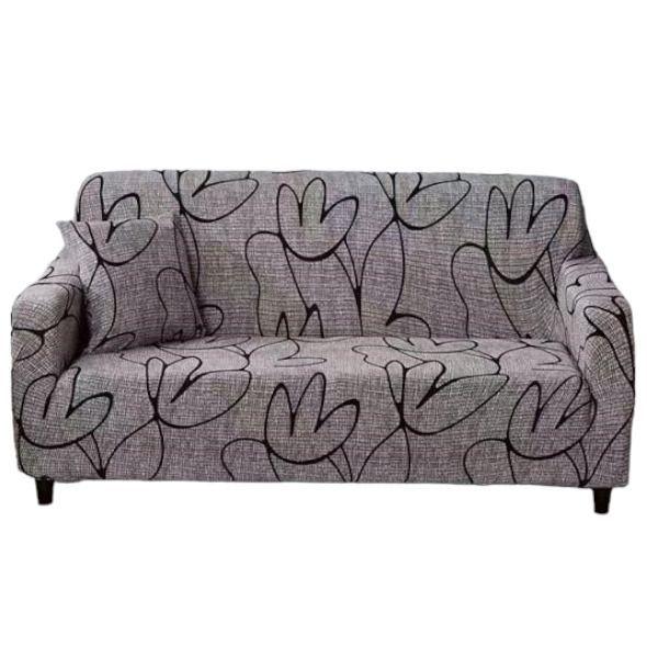Cubre Sillon de 2 Cuerpos Diseño Hojas-0