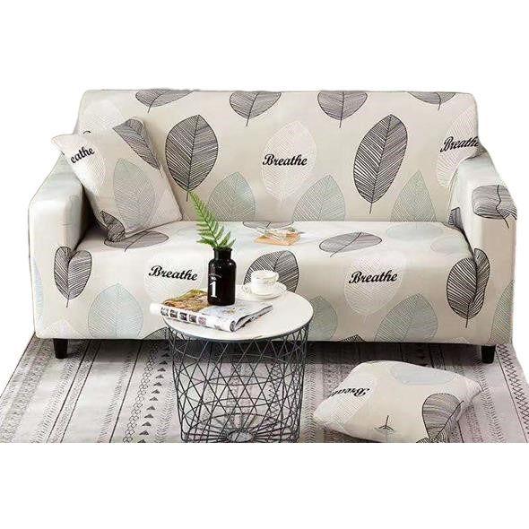 Cubre Sillon de 2 Cuerpos Diseño Hojas-0