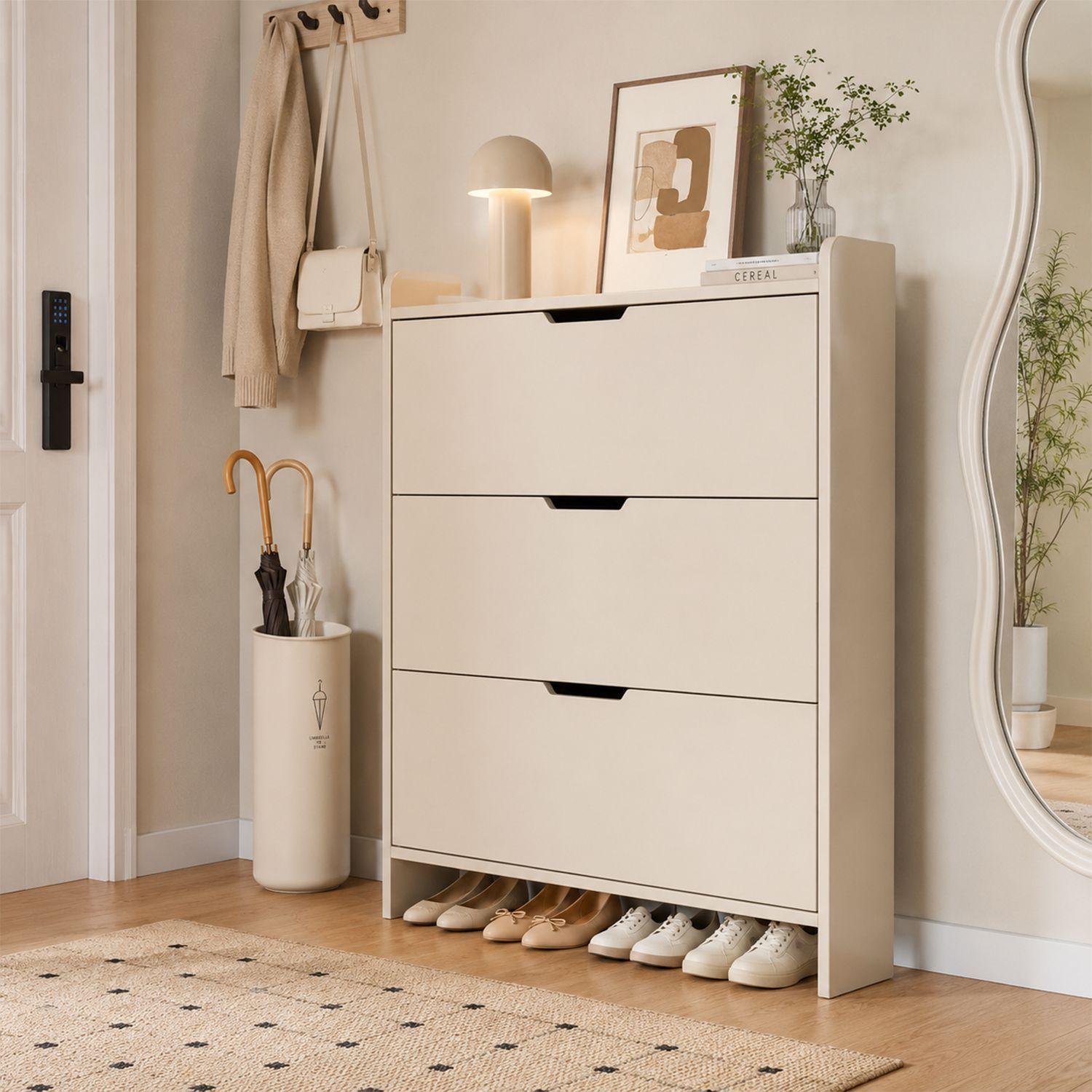 MUEBLE ZAPATERO ORGANIZADOR PARA ZAPATOS BLANCO-3