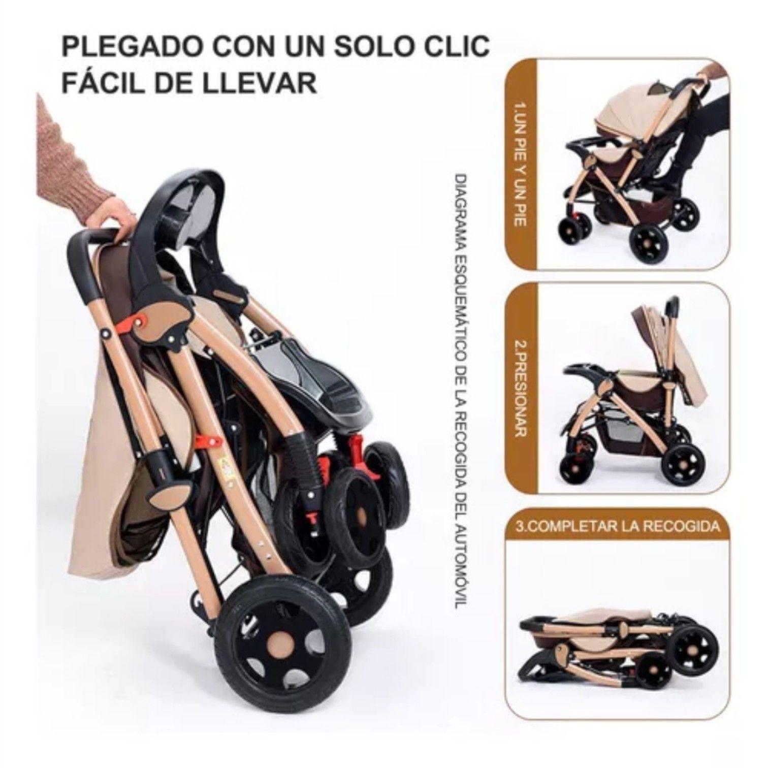 Carriola De Bebé Bidireccional Plegable Carriola-2