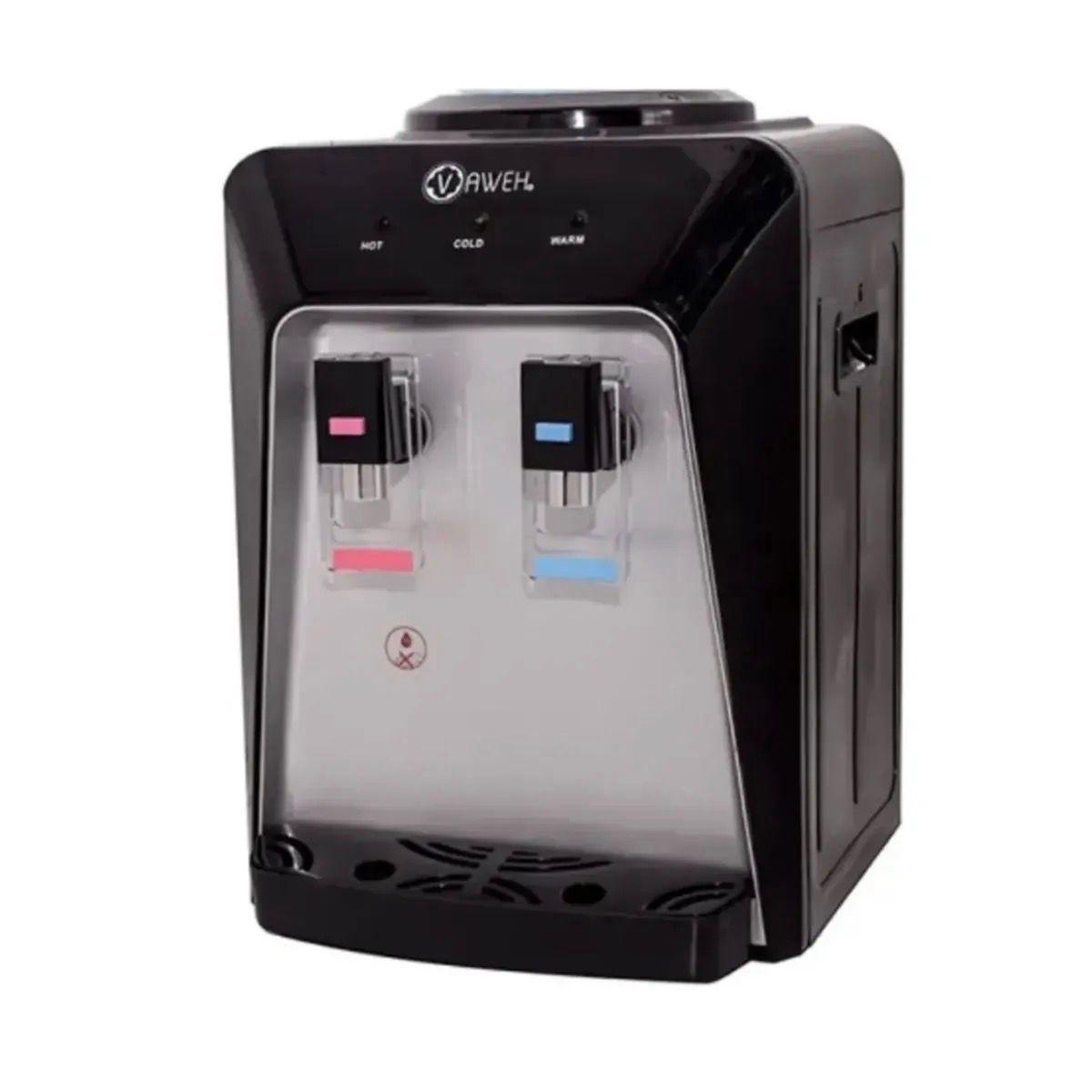 Dispensador de Agua Sobremesa Fr a y Caliente negro plata-0