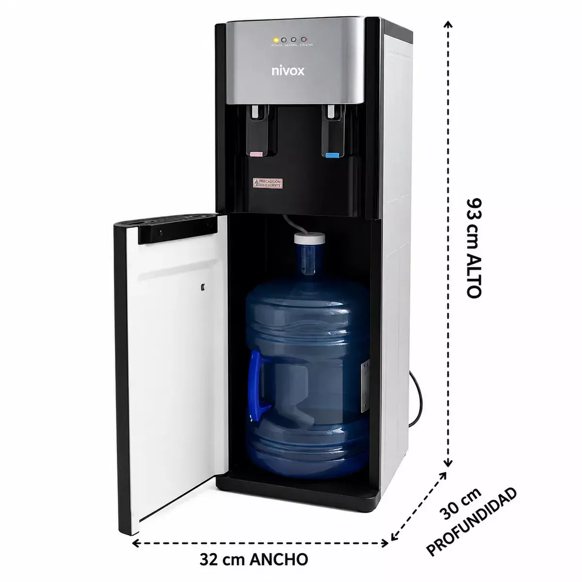Dispensador De Agua De Bidon Oculto 20 Litros Negro premium-1