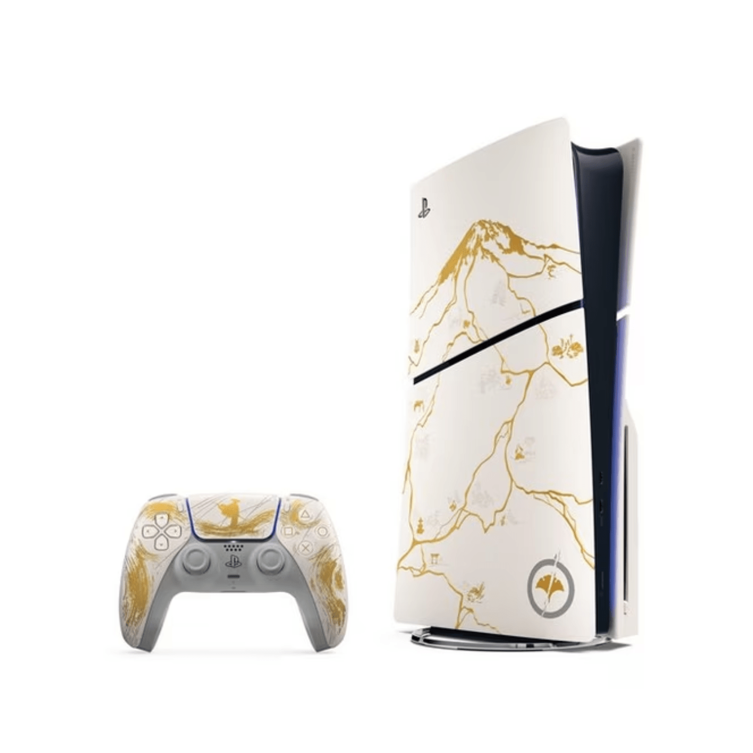 Consola Sony PS5 Slim Ghost of Yotei Bundle Gold Edición Disco-2