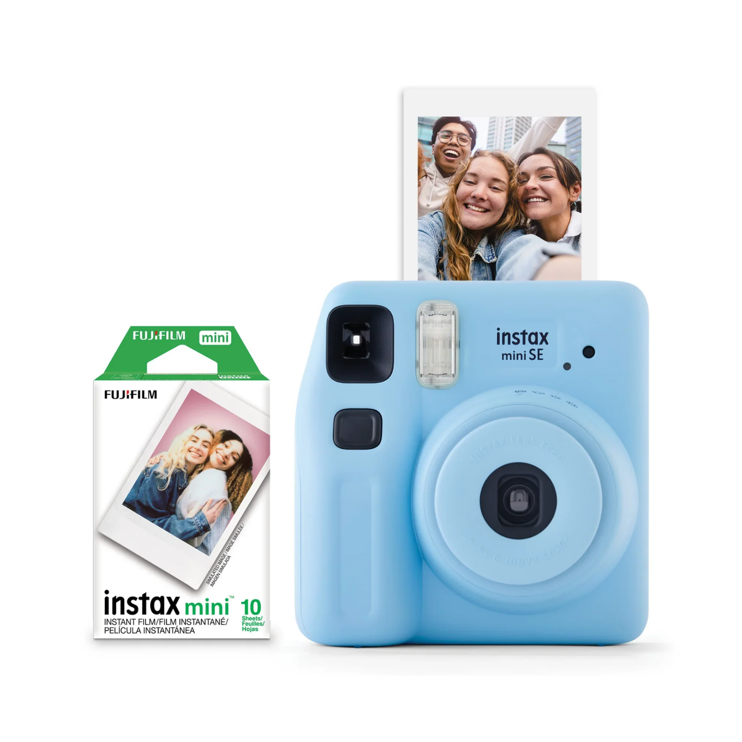 Cámara Fujifilm Instax Mini SE Azul + 10 Films-0
