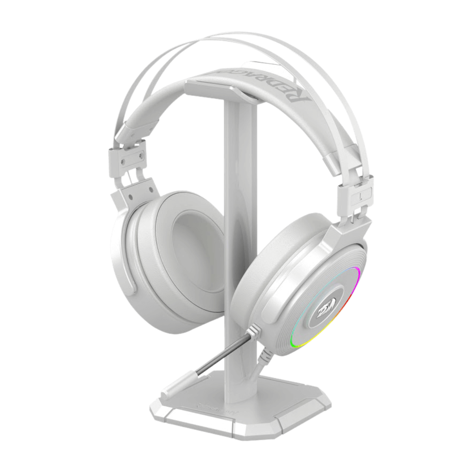 Audifono Gamer Redragon Lamia H320 RGB USB Blanco con Soporte-0