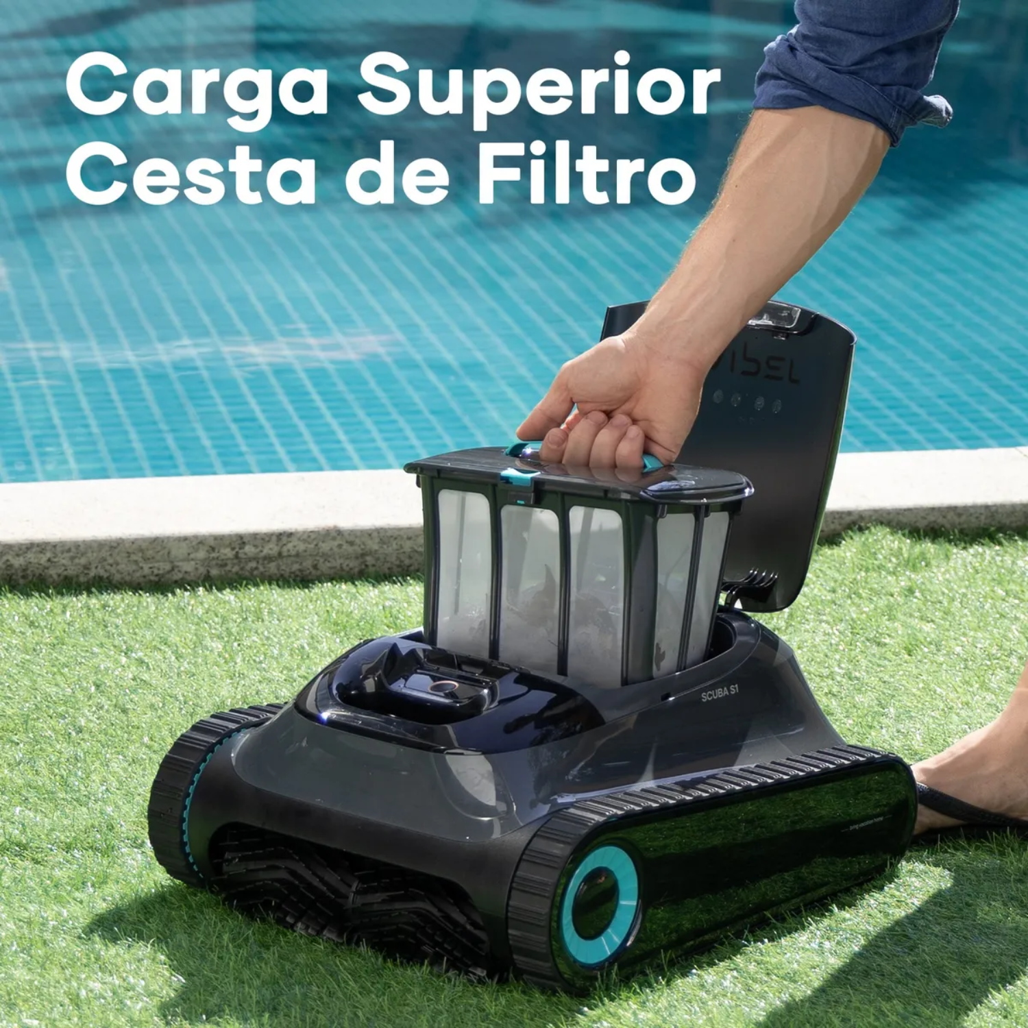 Limpiador de piscina automático Aiper Scuba S1 gris-4