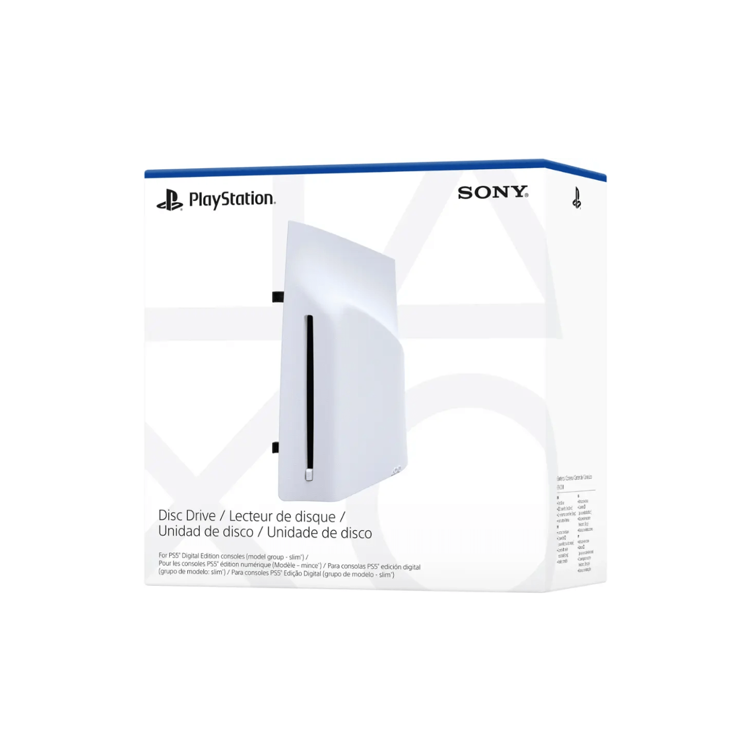 Lector ps5 Unidad de disco externa Edición Digital (modelos Slim y Pro) Blanco-2