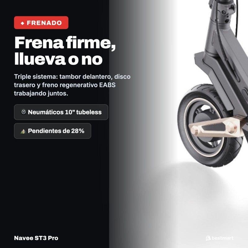 Scooter Eléctrico Navee ST3 Pro 1350W Autonomía 75km Plegable-6