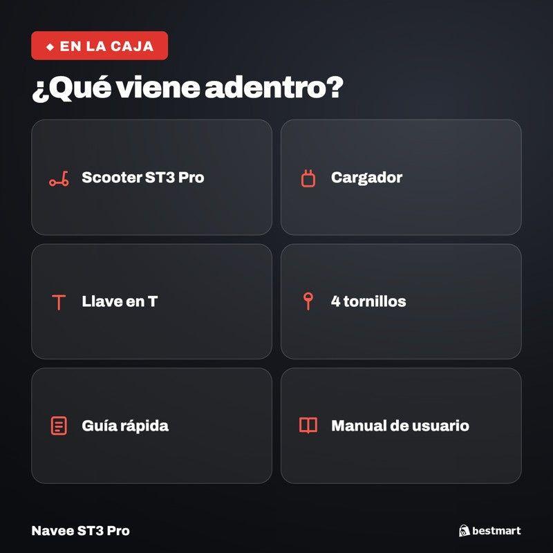 Scooter Eléctrico Navee ST3 Pro 1350W Autonomía 75km Plegable-9