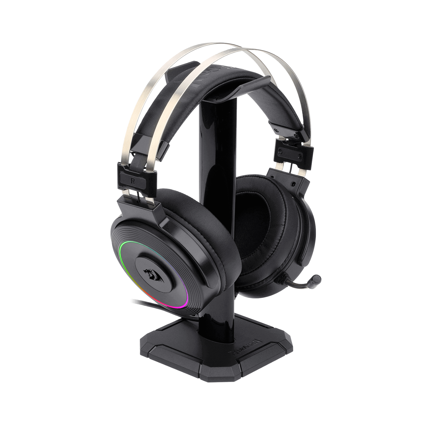 Audifono Gamer Redragon Lamia H320 RGB USB Negro con Soporte-2