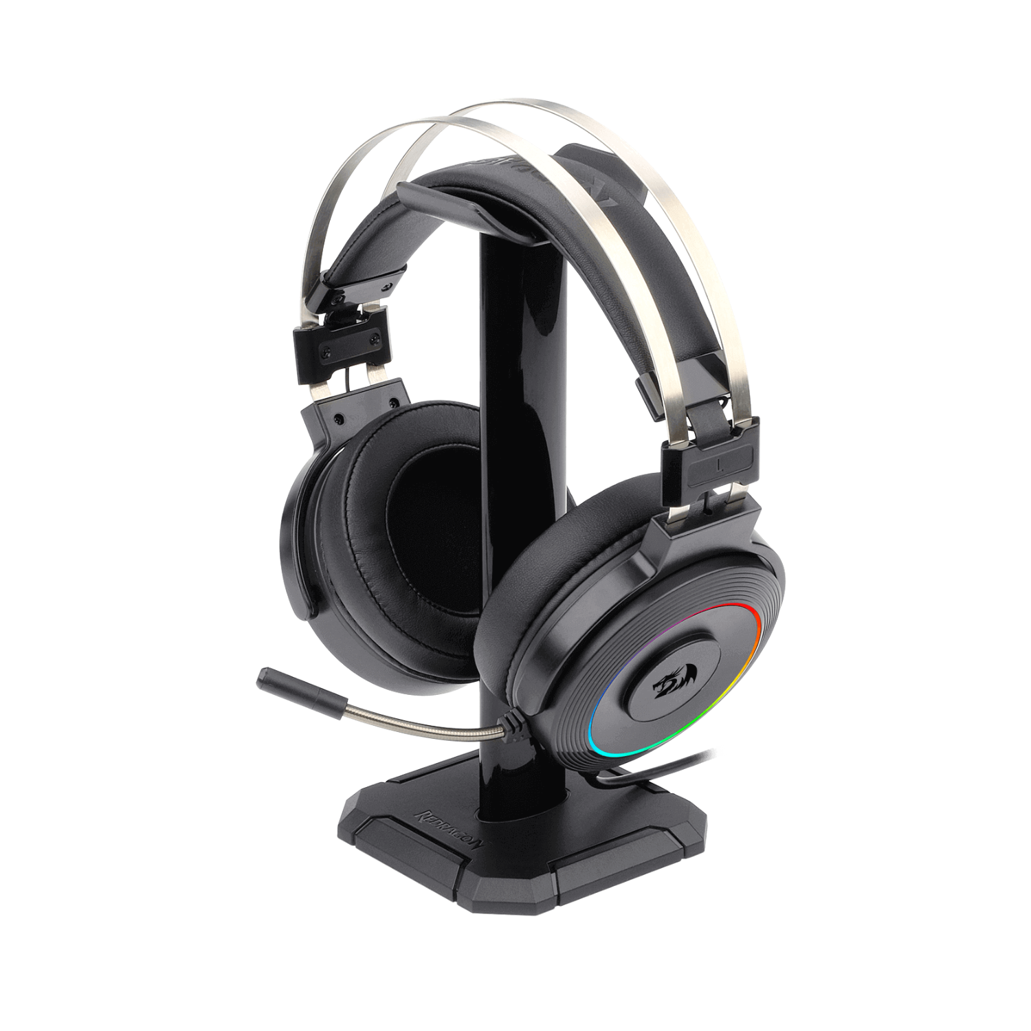 Audifono Gamer Redragon Lamia H320 RGB USB Negro con Soporte-4