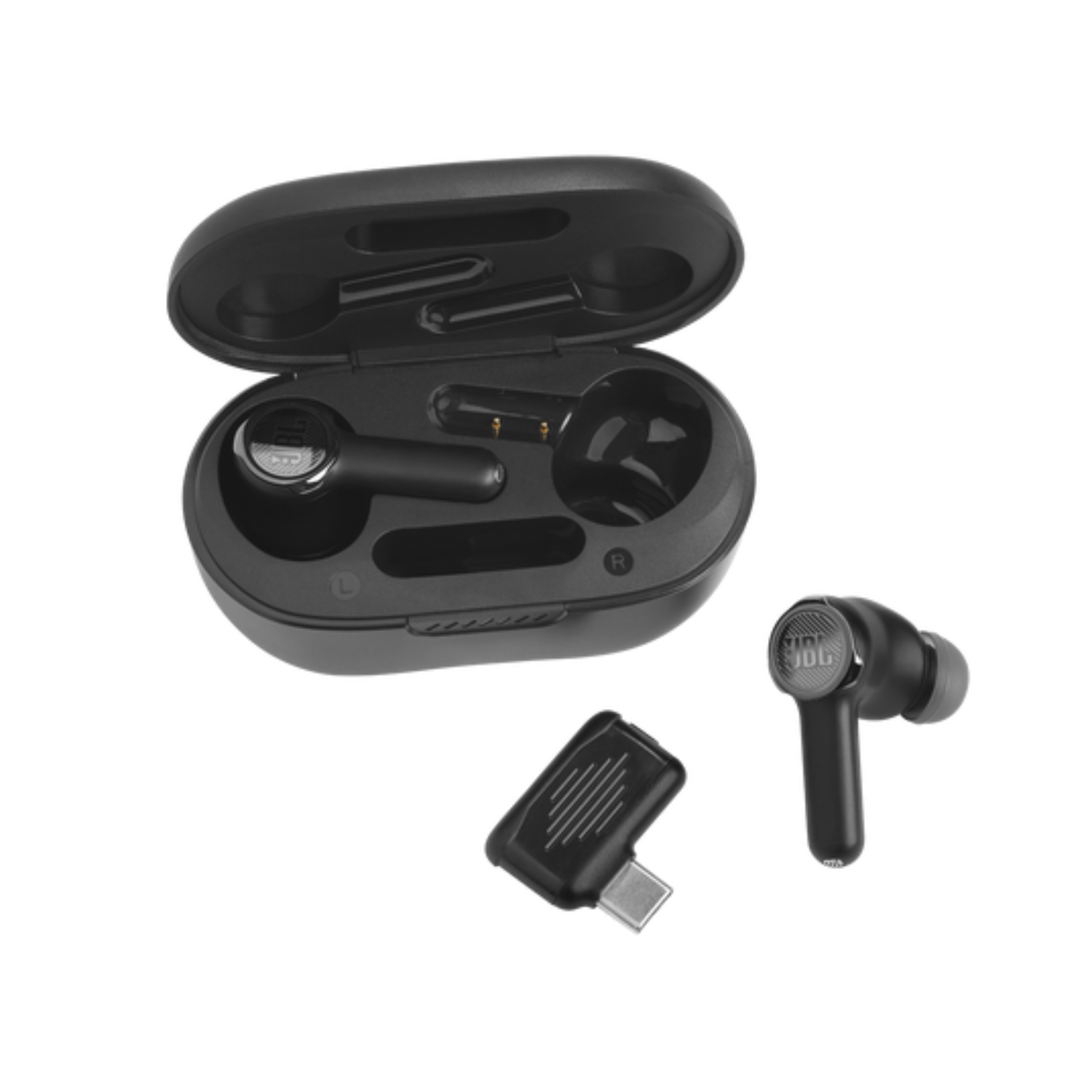 Audífonos JBL Quantum TWS con cancelación de ruido - Negro-1