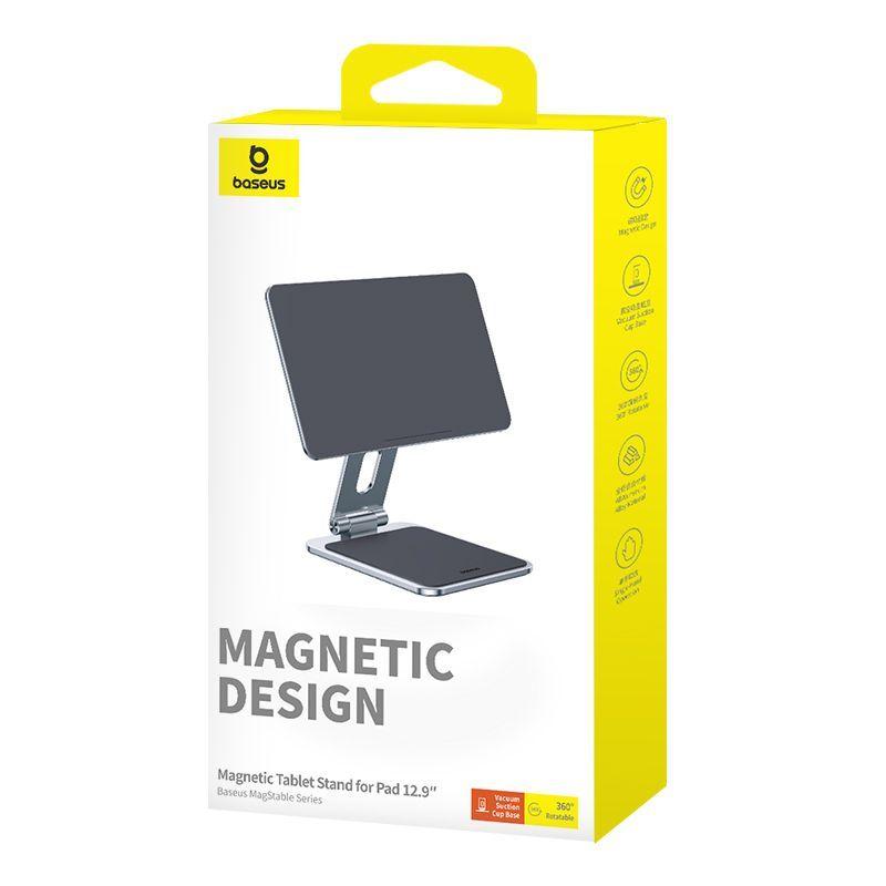 Soporte Magnético de Aluminio Baseus MagStable para Tablet/iPad 12.9" - Gris-6