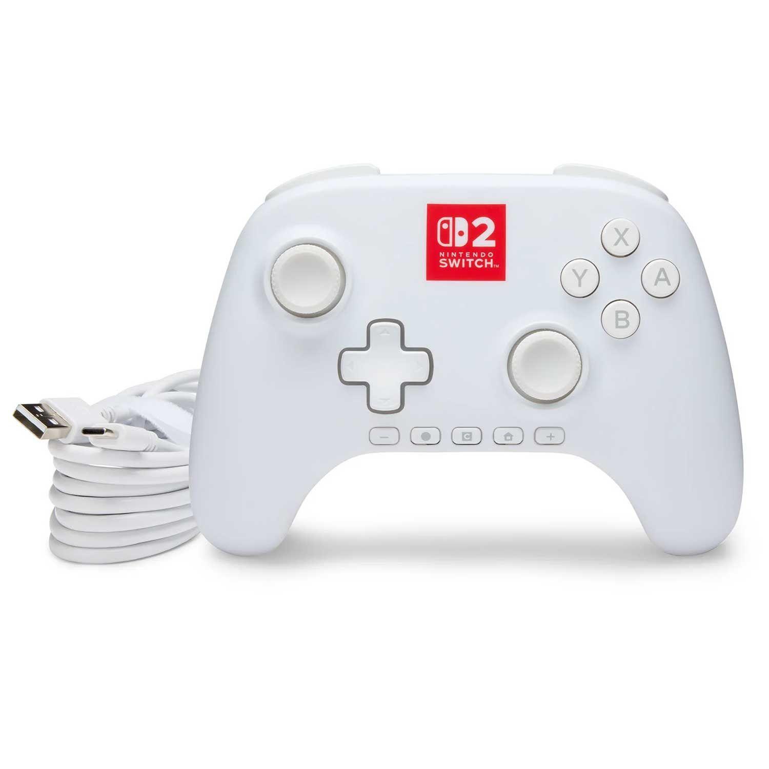 Control con Cable PowerA Advantage Lumectra para Nintendo Switch 2 Blanco-2