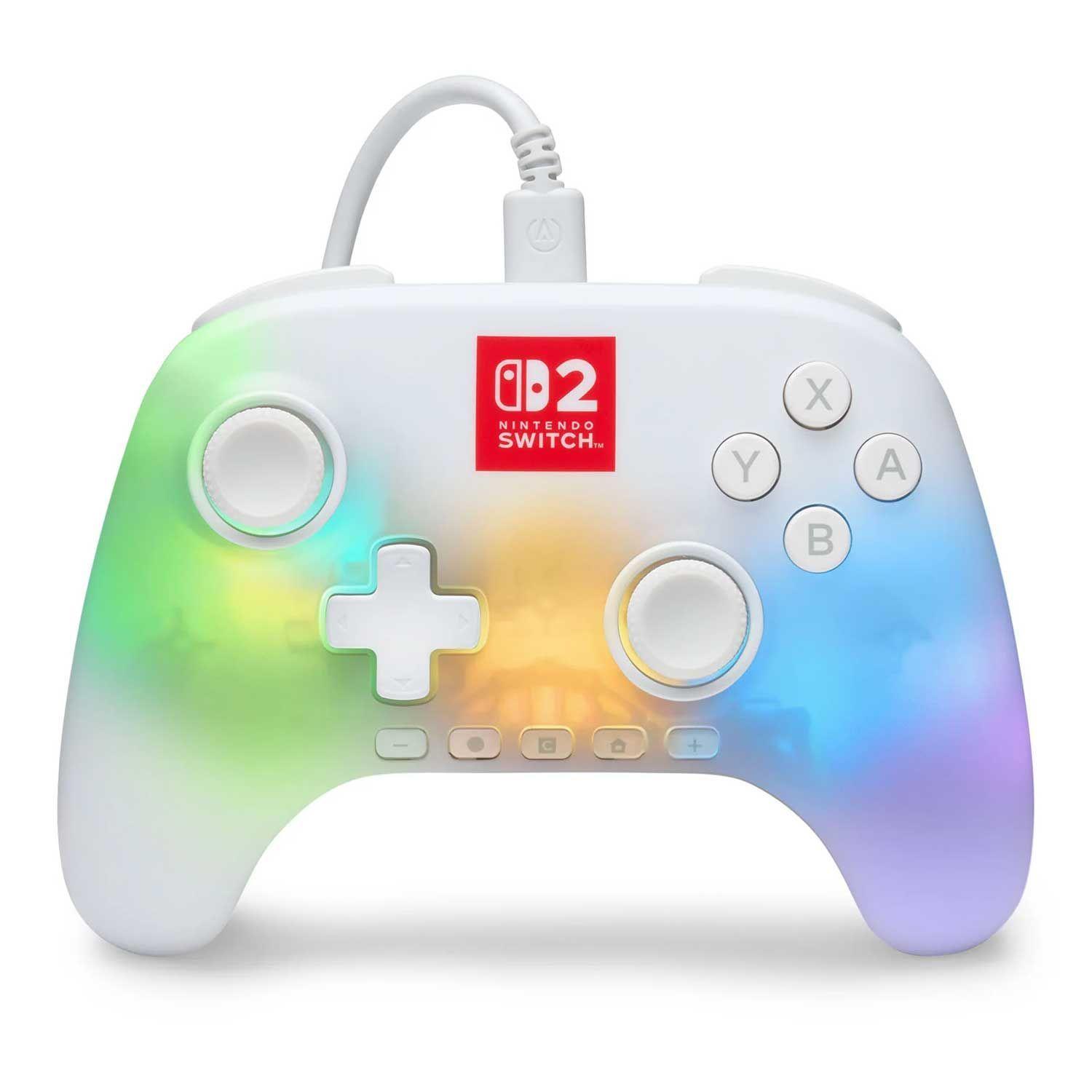 Control con Cable PowerA Advantage Lumectra para Nintendo Switch 2 Blanco-7