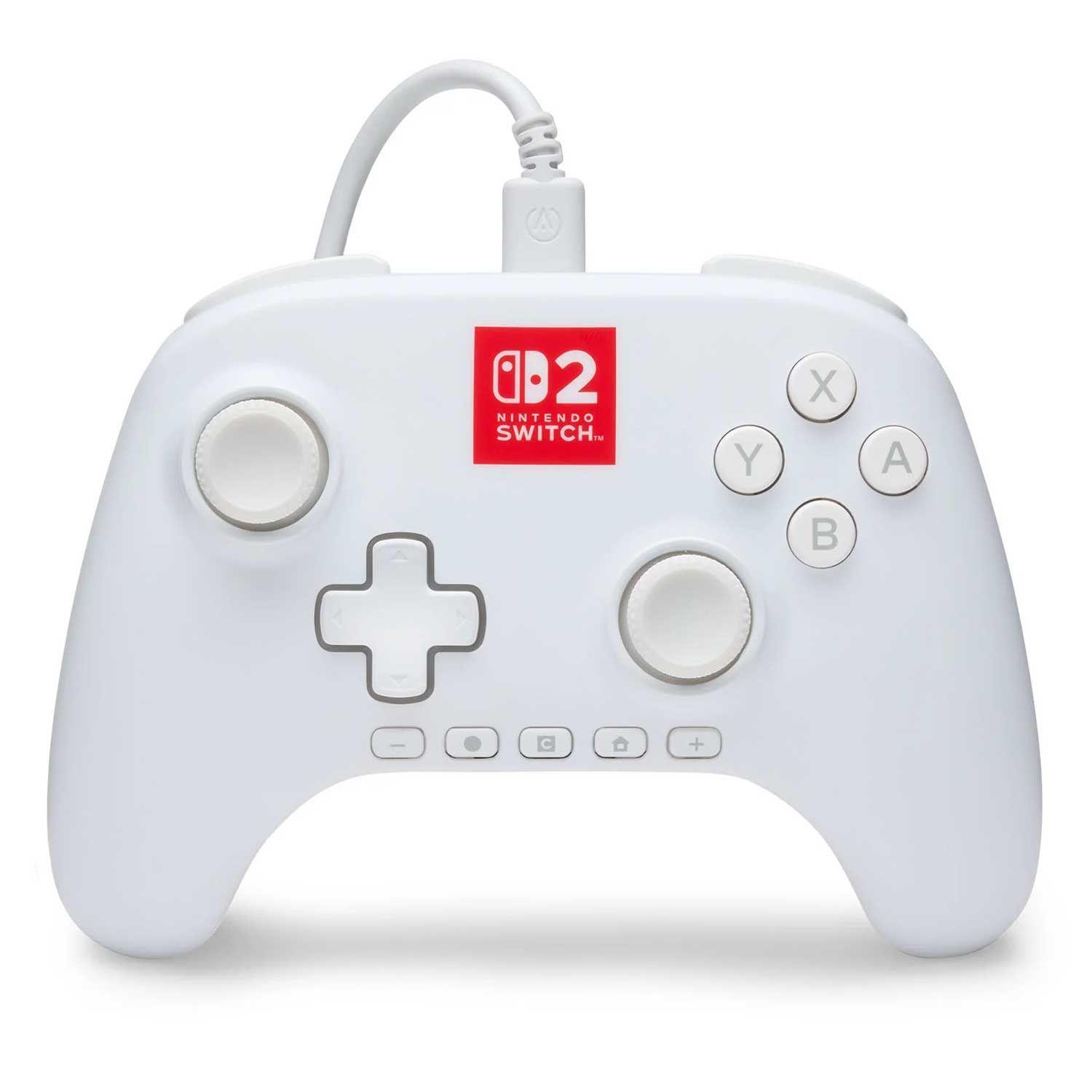 Control con Cable PowerA Advantage Lumectra para Nintendo Switch 2 Blanco-9
