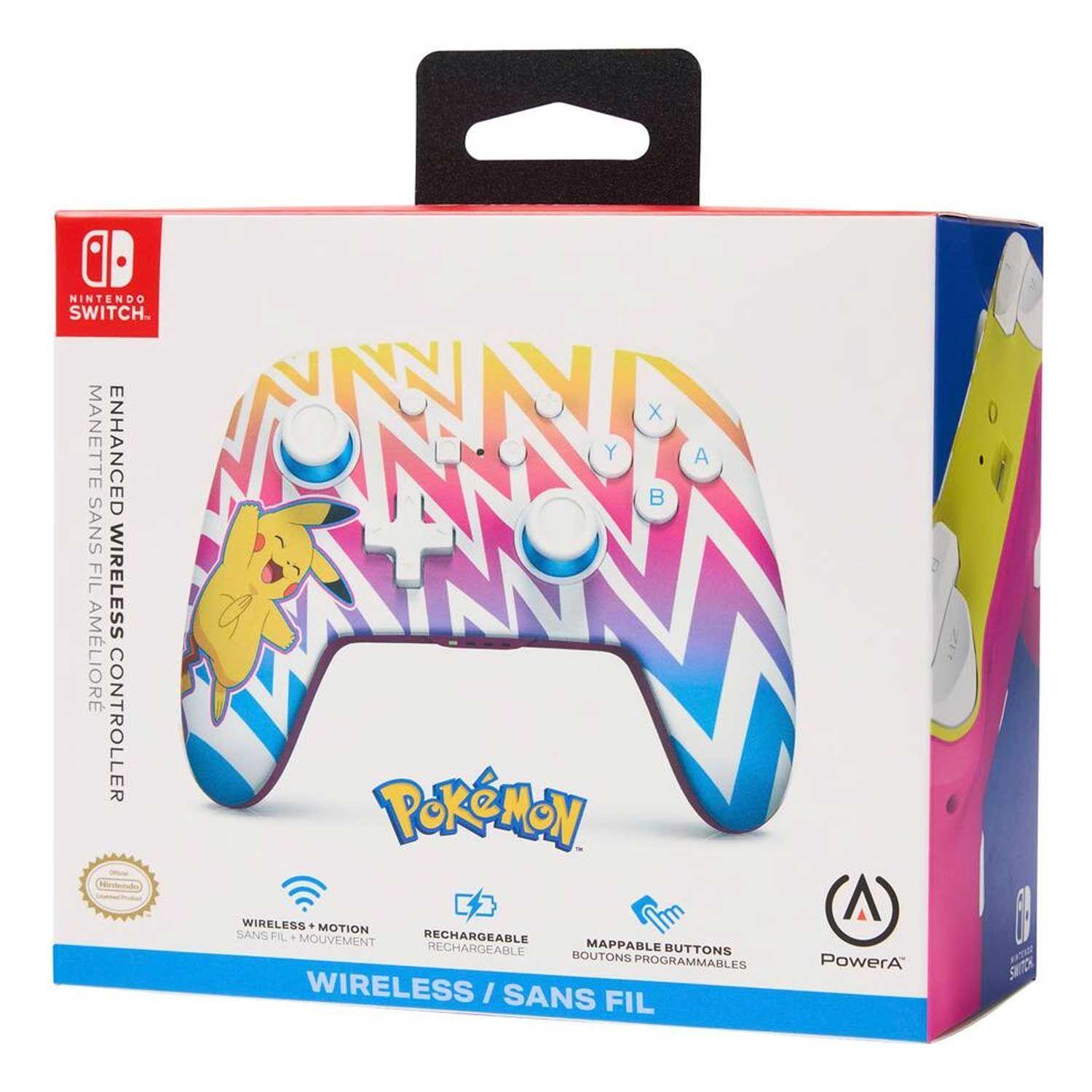 Control Inal mbrico PowerA Enhanced Pok mon Pikachu Vibrant para Nintendo Switch-8