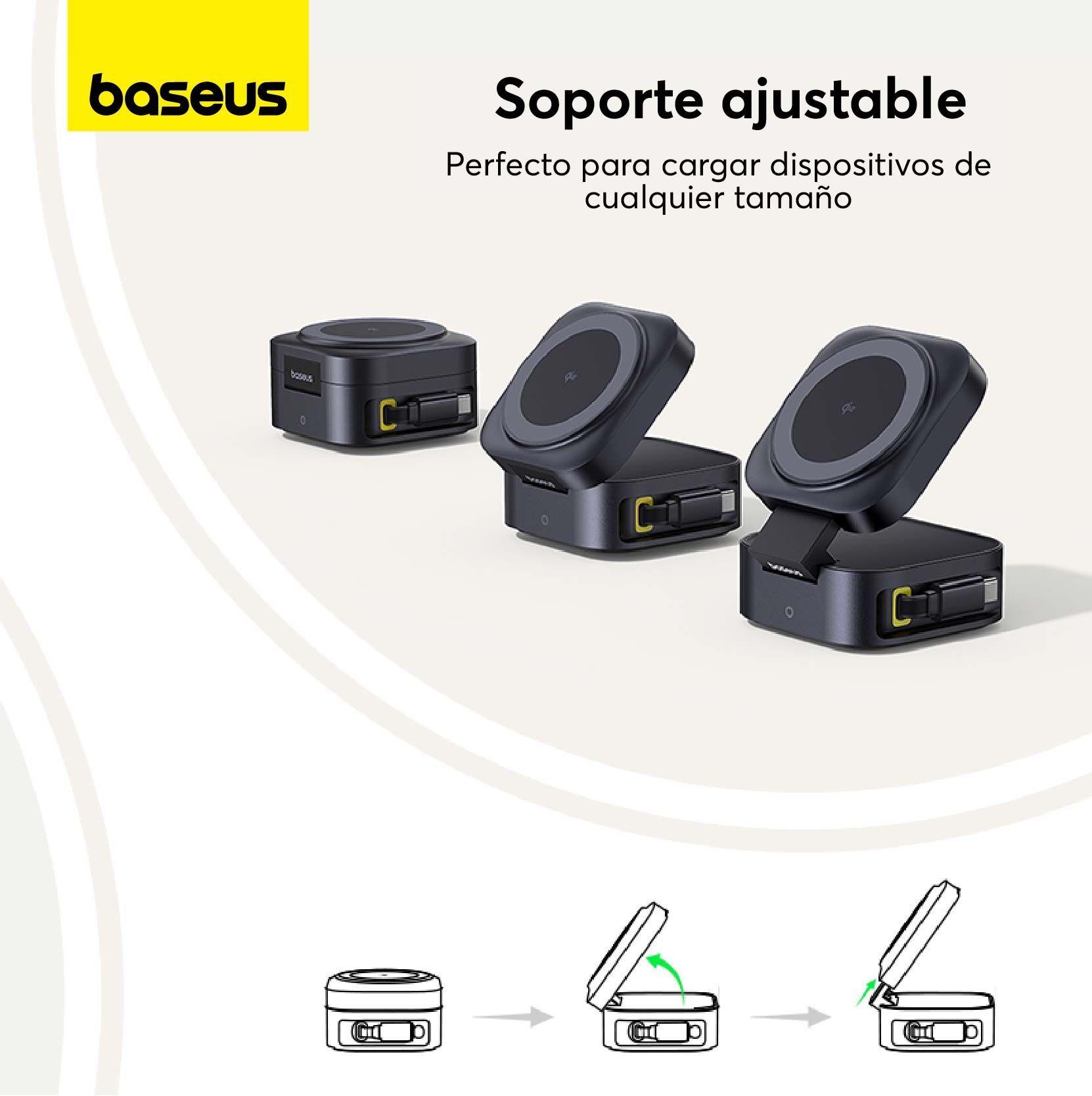 Cargador Magnético Qi2 2 en 1 Baseus PicoGo 67W-4