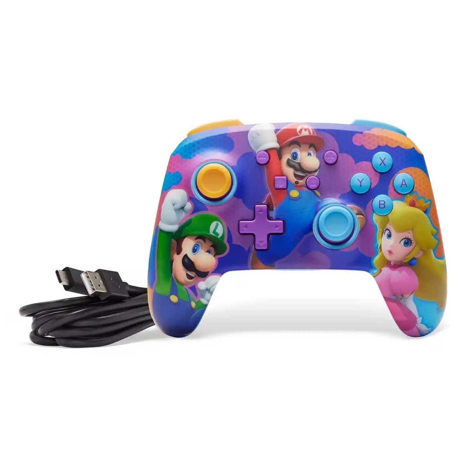 Control Inalmbrico PowerA Enhanced Super Mario Bros Splash Heroes Nintendo Switch-2