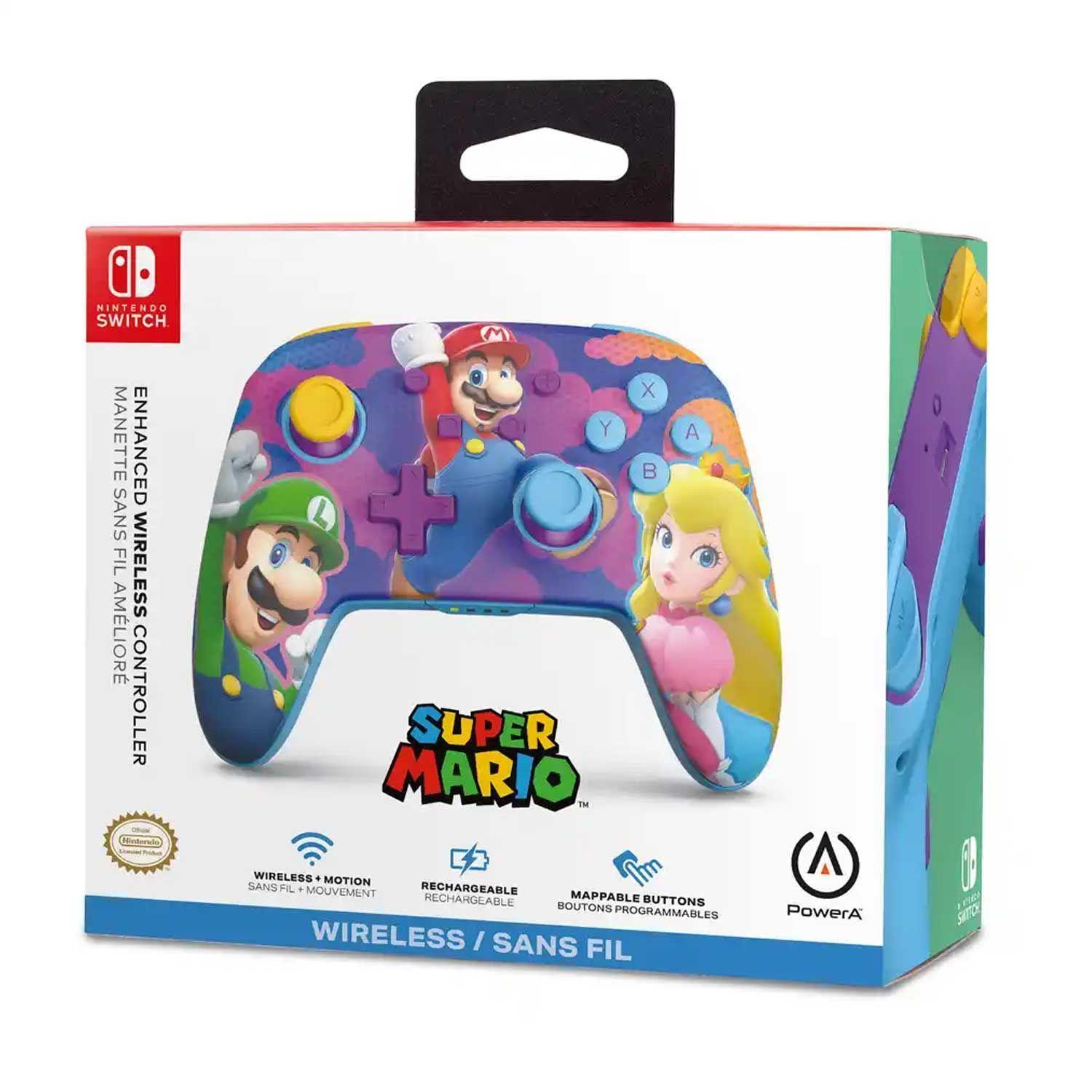 Control Inalmbrico PowerA Enhanced Super Mario Bros Splash Heroes Nintendo Switch-7