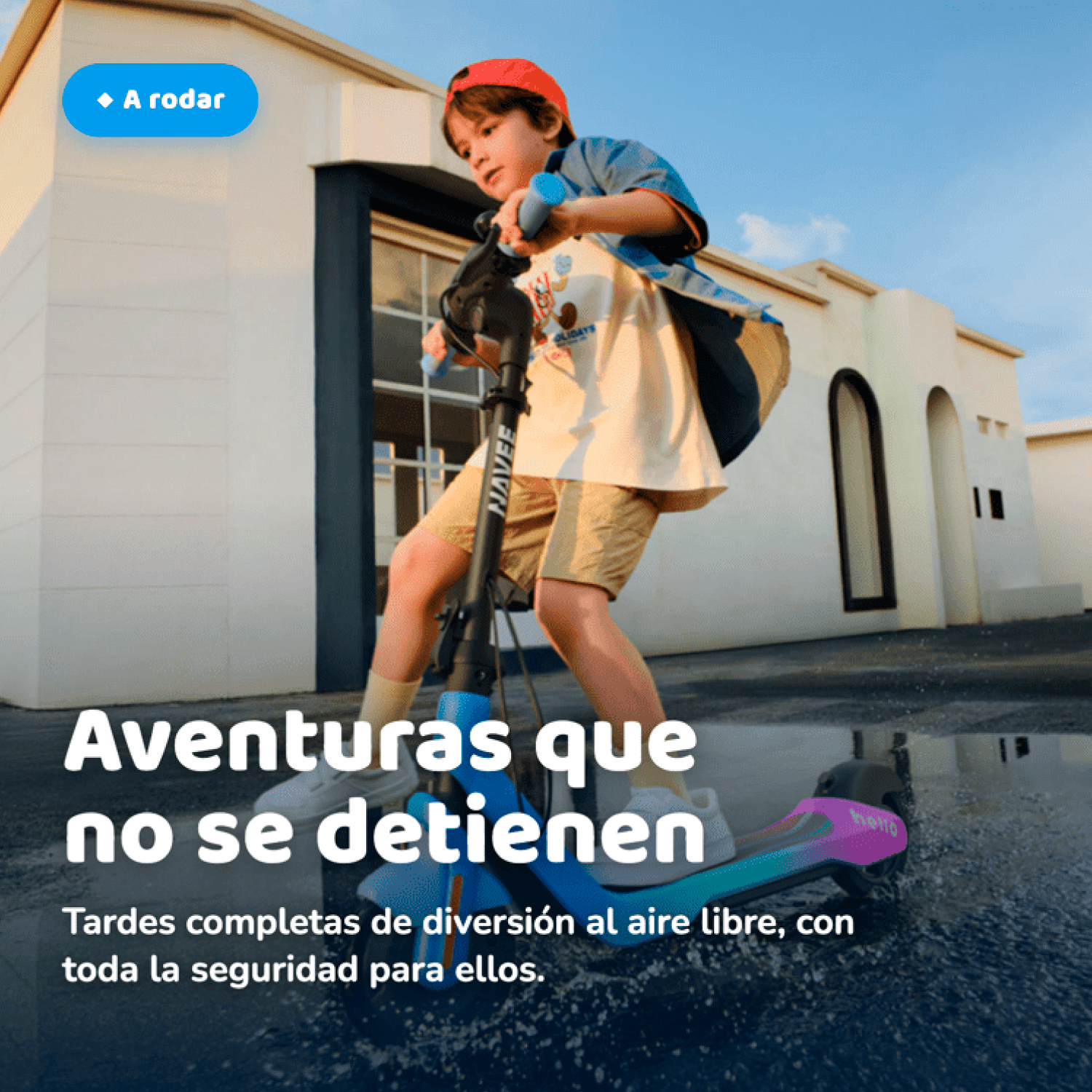 Scooter Eléctrico Infantil K100 Max Luces RGB Control Parental 6 a 14 años-8