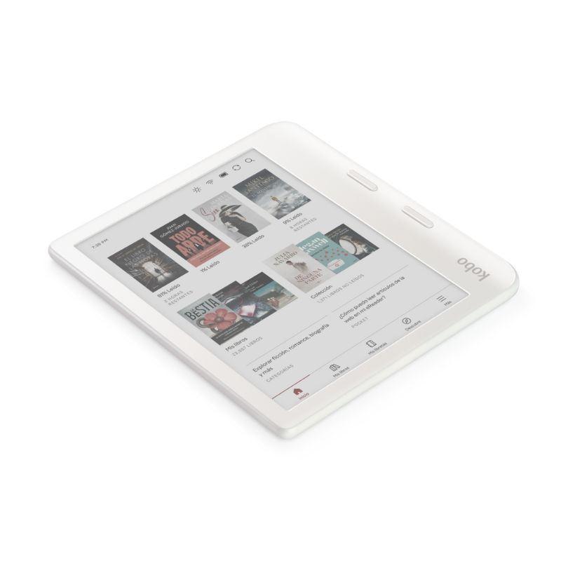Lector E Reader Kobo Libra Colour Blanco con Lápiz Stylus 2-3