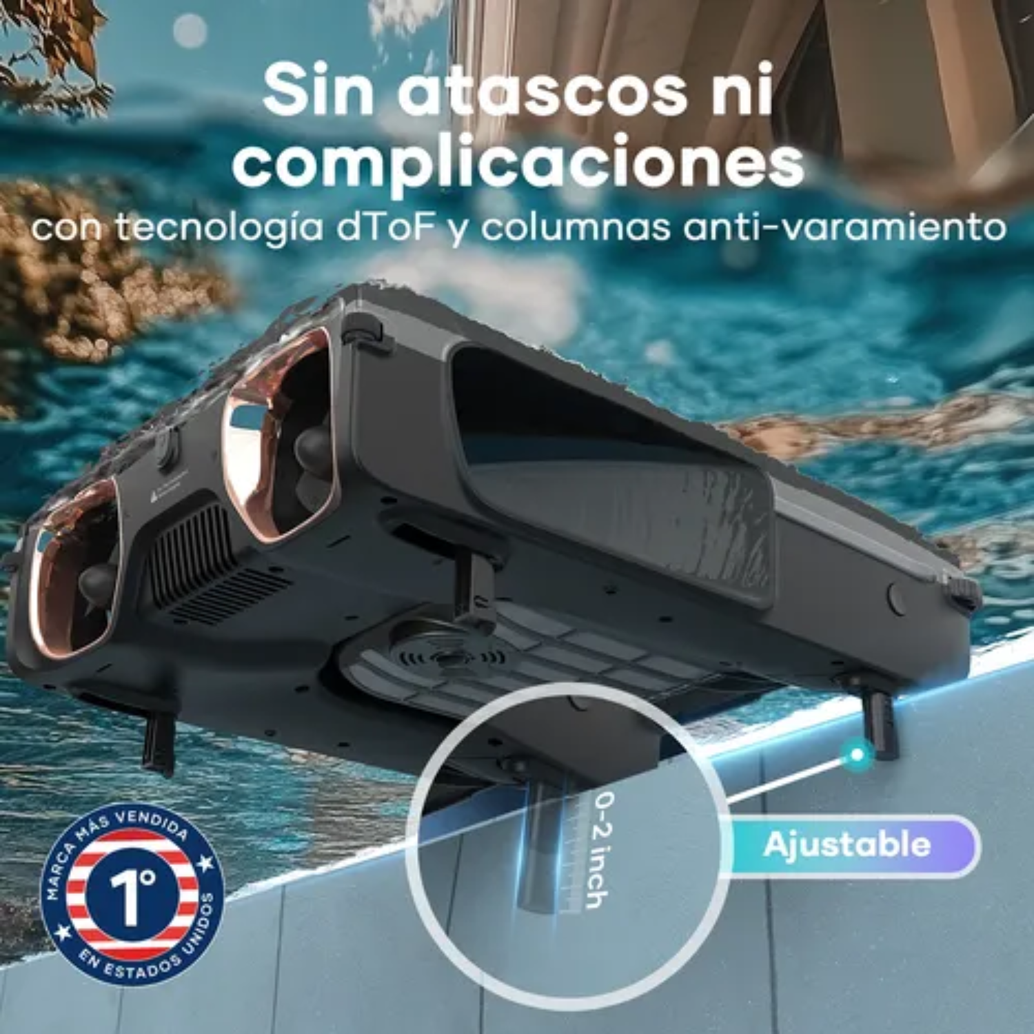 Limpiador de piscina automático Aiper Surfer S2 gris-4