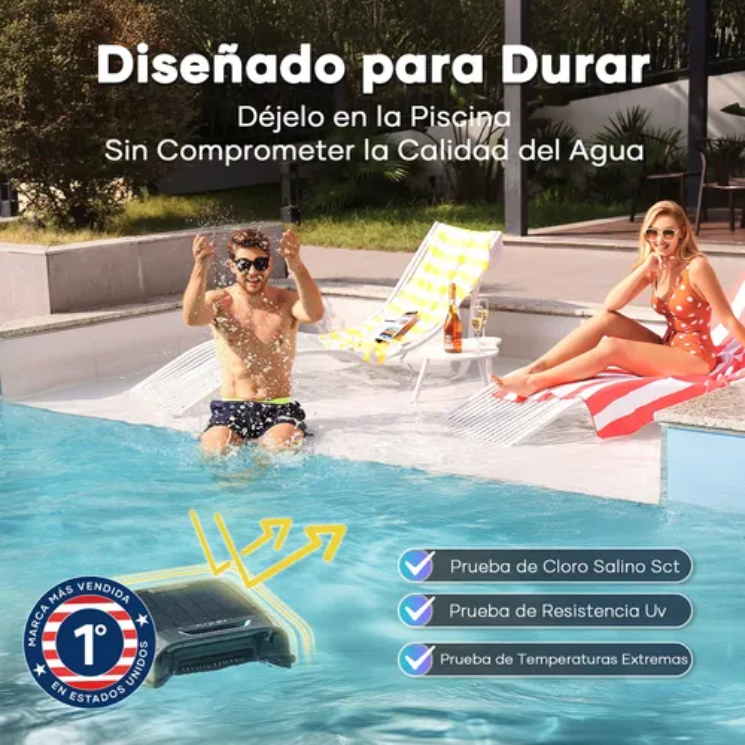 Limpiador de piscina automático Aiper Surfer S2 gris-6