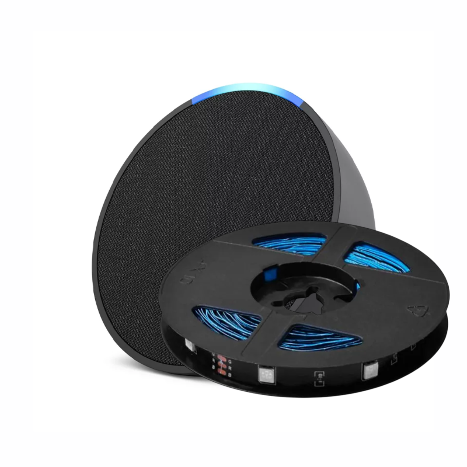 Parlante Inteligente Alexa Echo Pop Negro + Tira Led Wifi RGB-0