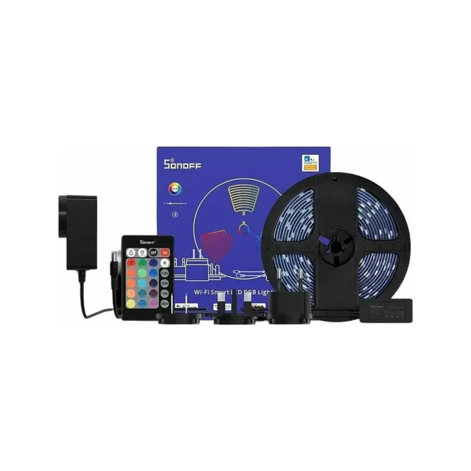 Parlante Inteligente Alexa Echo Pop Negro + Tira Led Wifi RGB-4