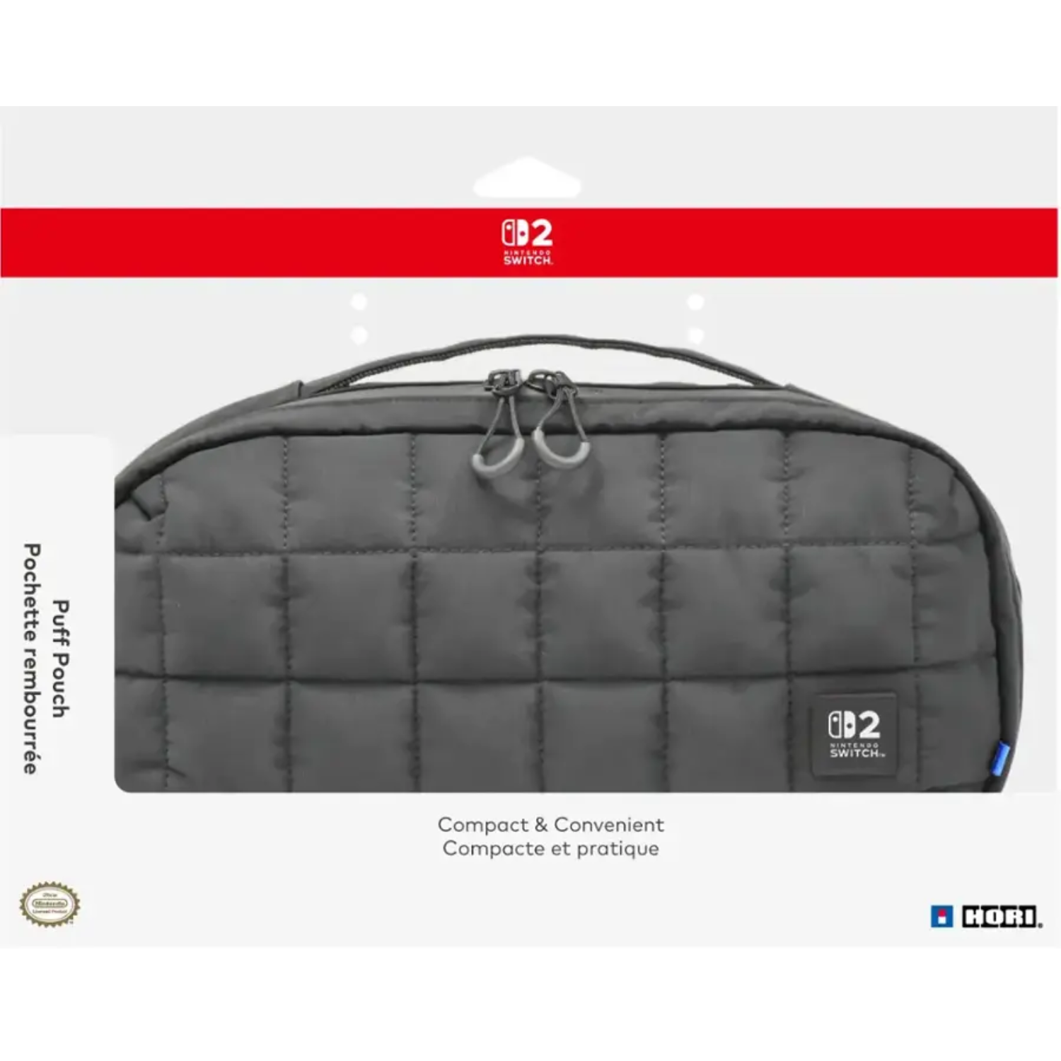 Estuche de transporte Hori Puff para Nintendo Switch 2 Negro-2