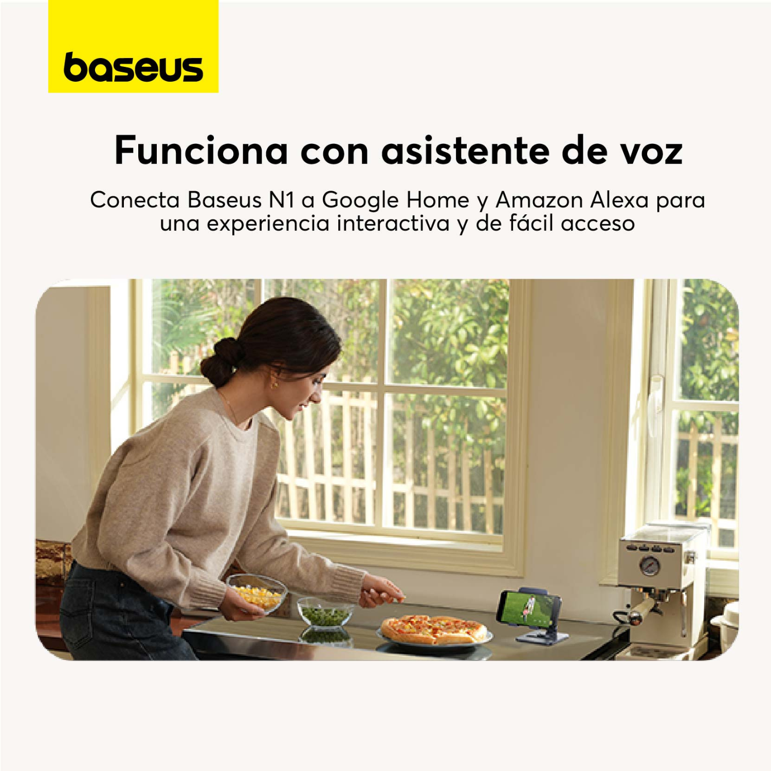 Kit de dos cámaras de seguridad exterior Baseus Security N1 2K Blanco-3