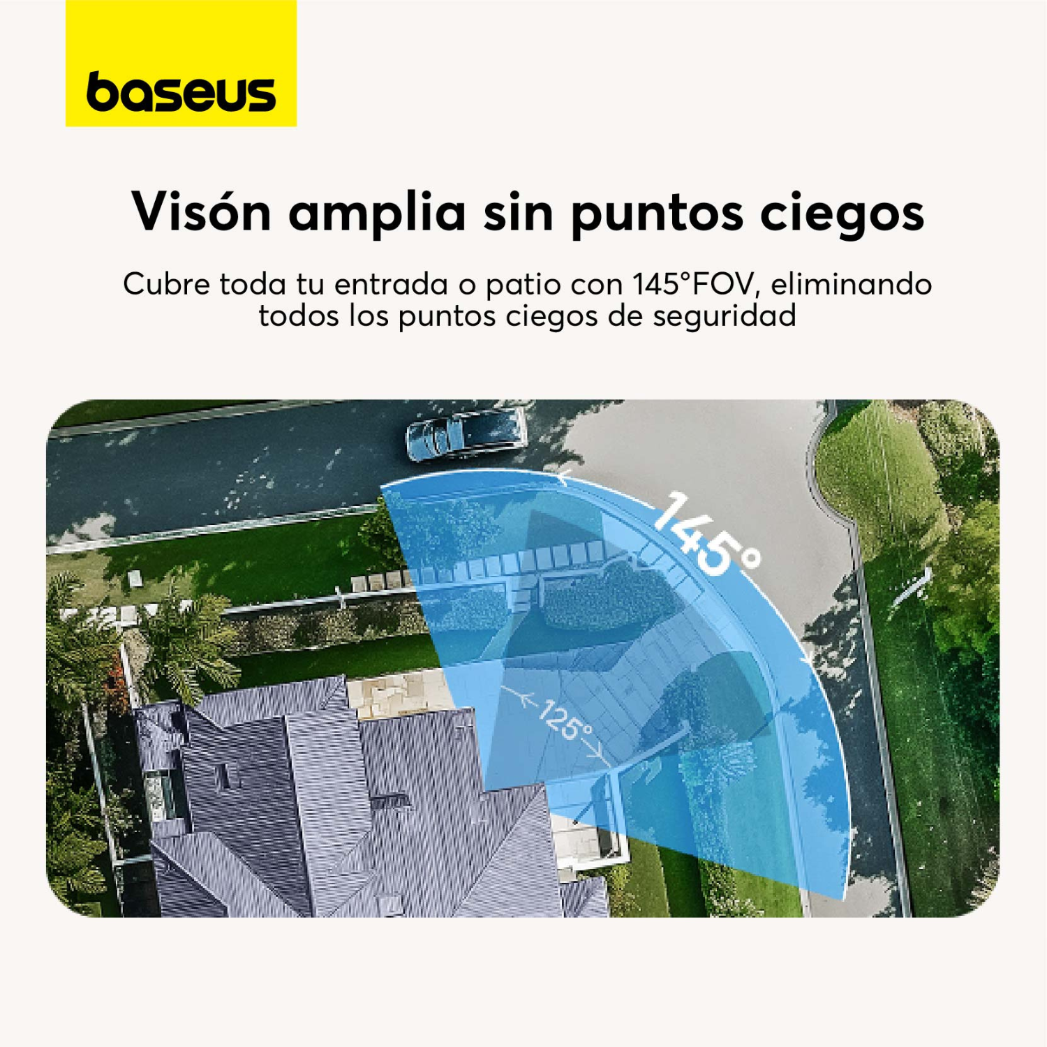 Kit de dos cámaras de seguridad exterior Baseus Security N1 2K Blanco-4