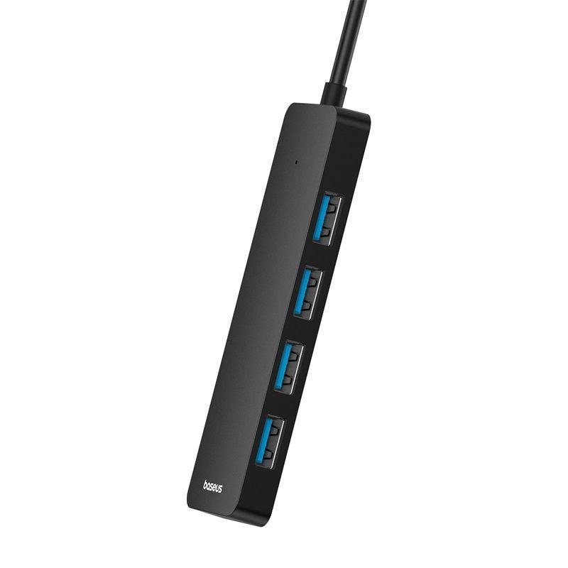 Adaptador HUB 100cm USB-A a USB 3.0 X 4 - 5 Gbps - Baseus UltraJoy Series - Negro-3