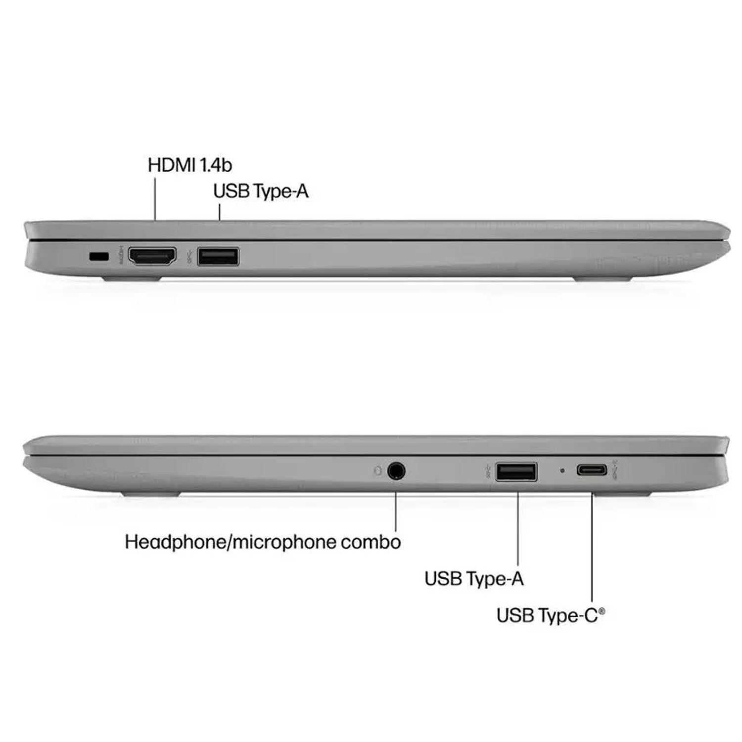 Notebook Chromebook HP 14" Intel Celeron N4500 4GB RAM 64GB eMMC Gris-3