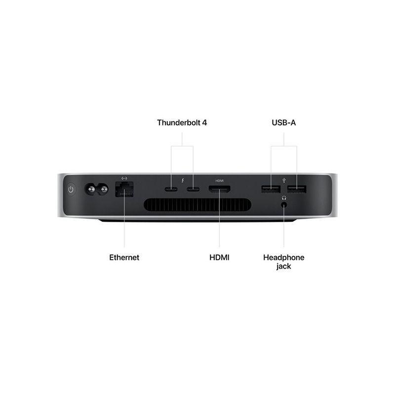 Mac mini Desktop Apple con Chip M2 8GB 256GB SSD Plateado-2