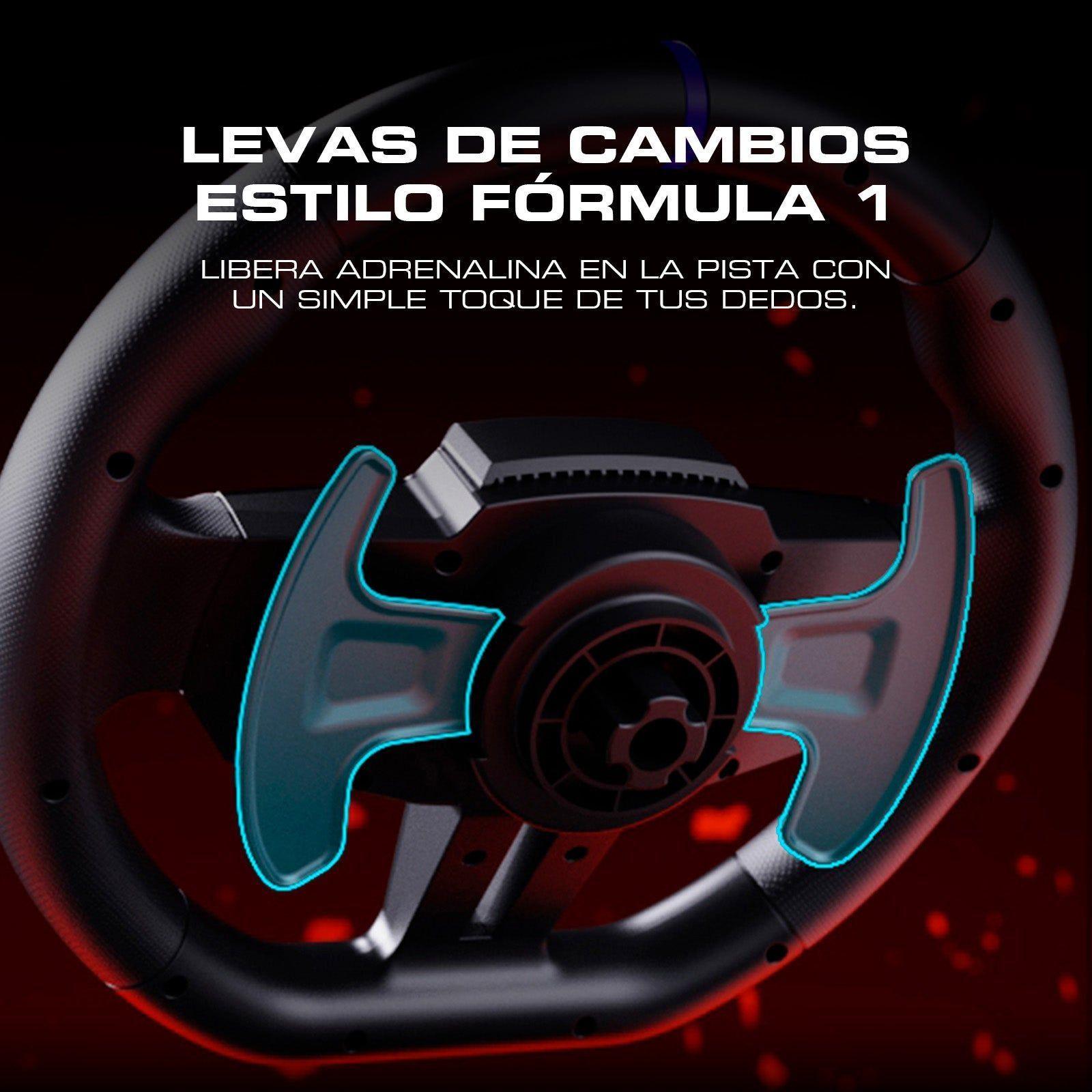 Volante de Carrera PXN V9 GEN2 con Pedales y Palanca 6+1 – PC PS4 Xbox one Xbox Series X|S - Negro-5