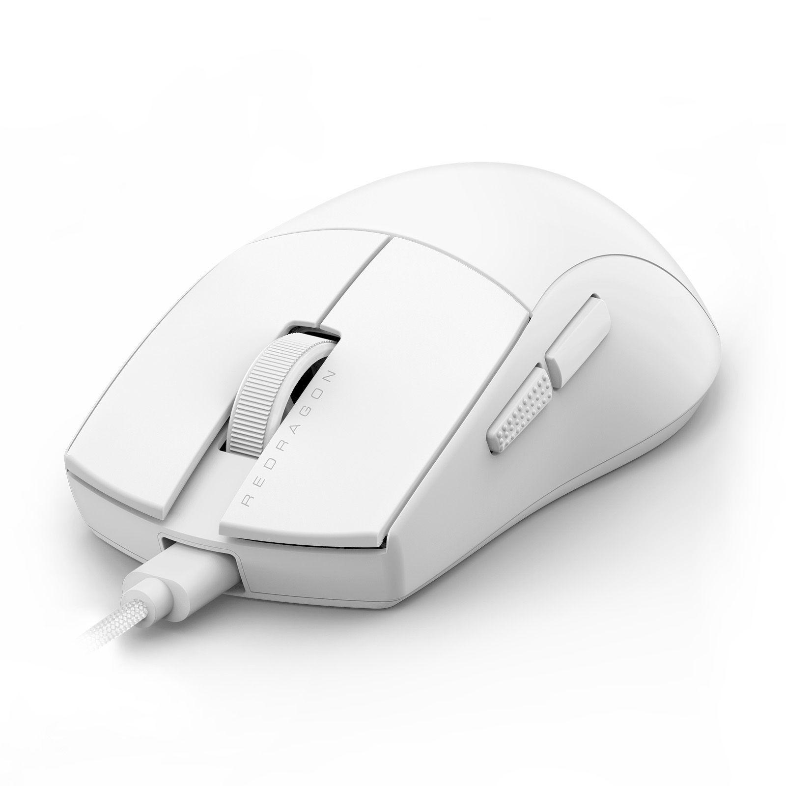 Mouse Gamer Redragon King M724W - Blanco-7