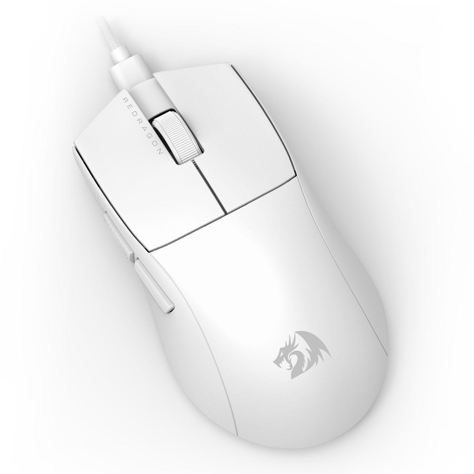Mouse Gamer Redragon King M724W - Blanco-1