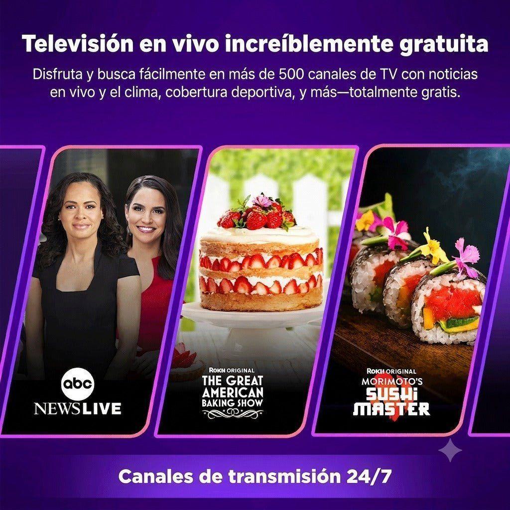 Roku Streamer Plus 4K HDR Control por Voz Streaming WiFi Negro-3