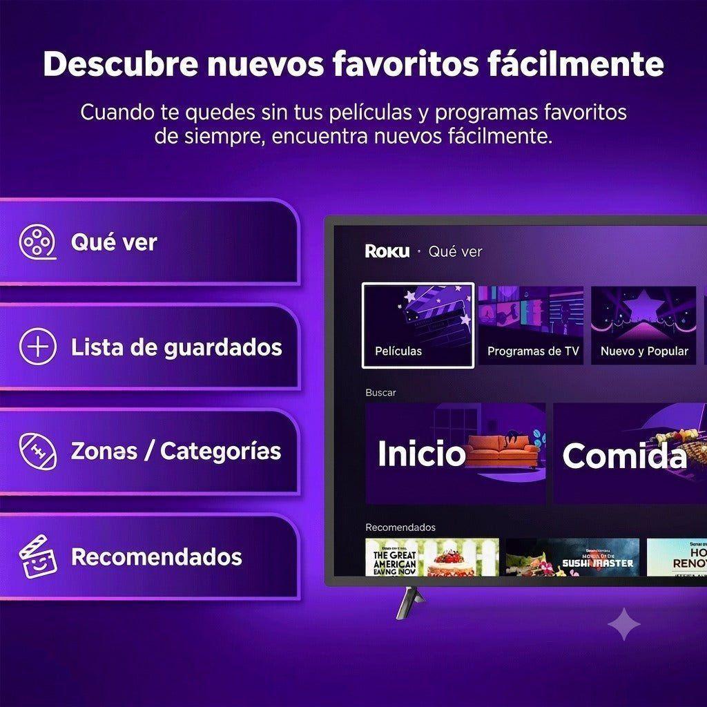 Roku Streamer Plus 4K HDR Control por Voz Streaming WiFi Negro-4