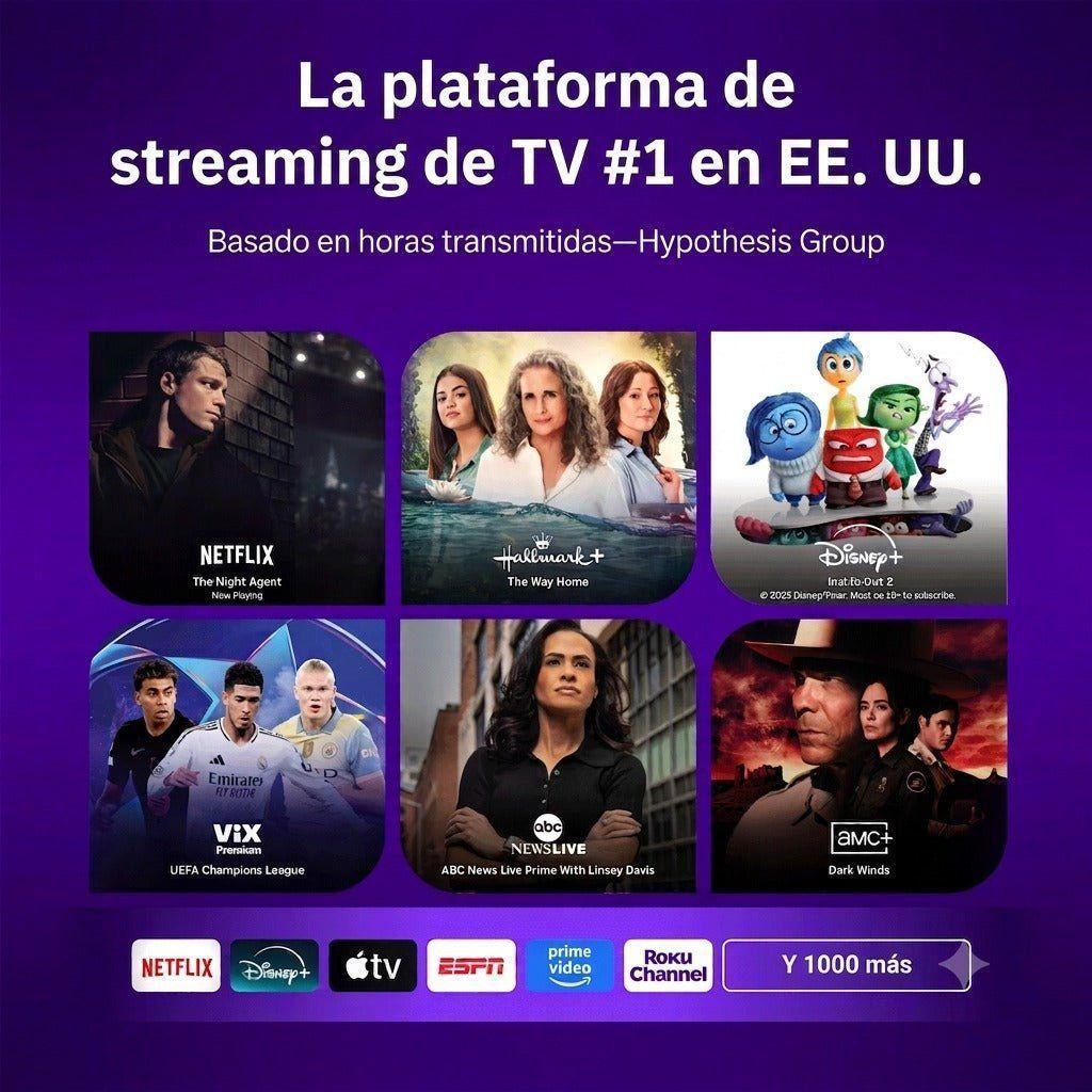 Roku Streamer Plus 4K HDR Control por Voz Streaming WiFi Negro-8
