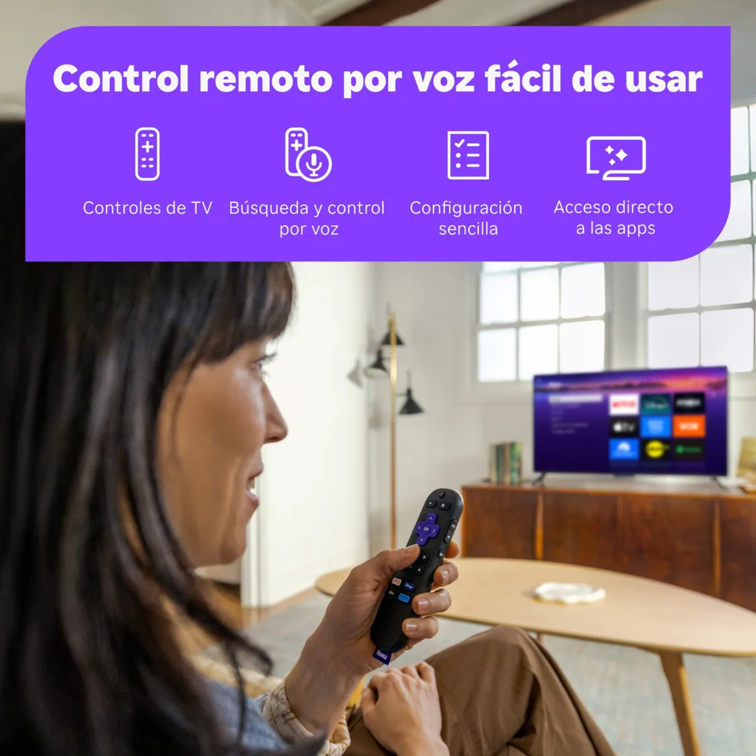 Roku Streaming Stick Plus 2025 Dispositivo de streaming 4K TV-4
