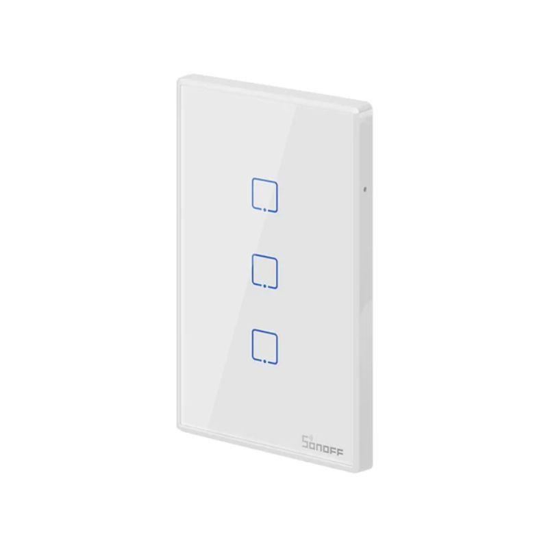 Interruptor De Pared Táctil WiFi Sonoff TX 3 Canales Blanco-1