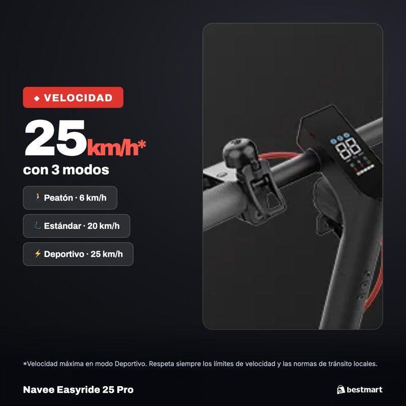 Scooter Eléctrico Navee Easyride 25 Pro 480W Autonomía 25km-3