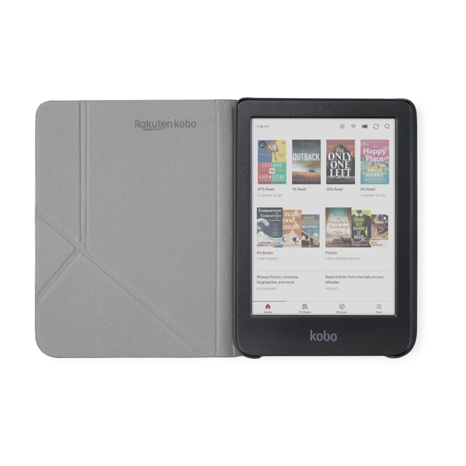 Funda Protectora SleepCover para Kobo Clara BW/Colour Rojo-1