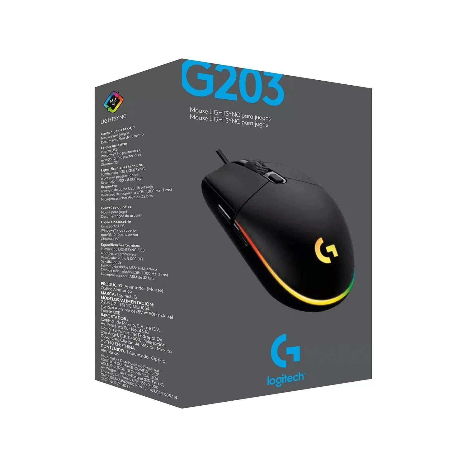 Mouse Gamer Logitech G203 RGB-4