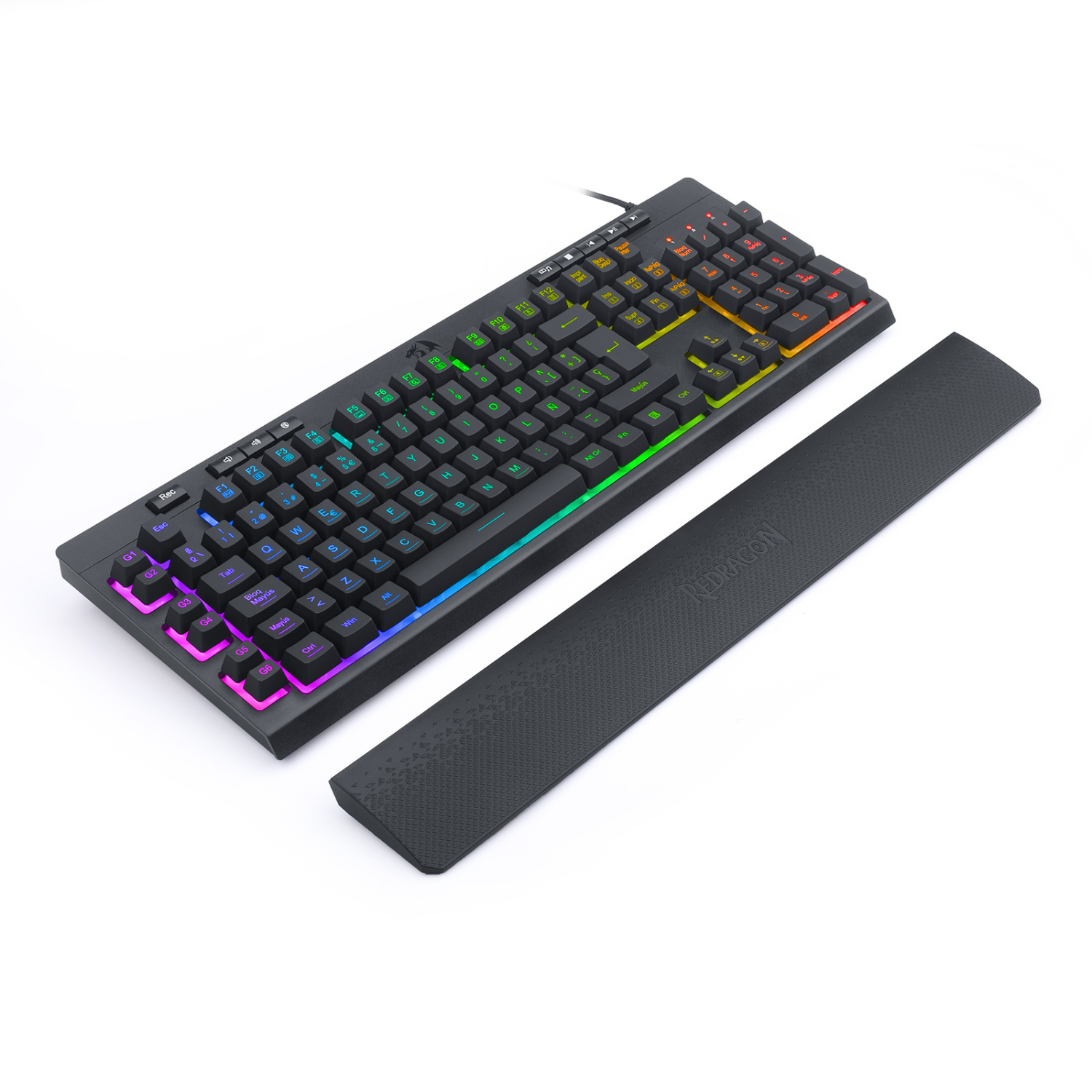 Teclado Gamer Redragon Shiva 512 RGB Español Negro-2