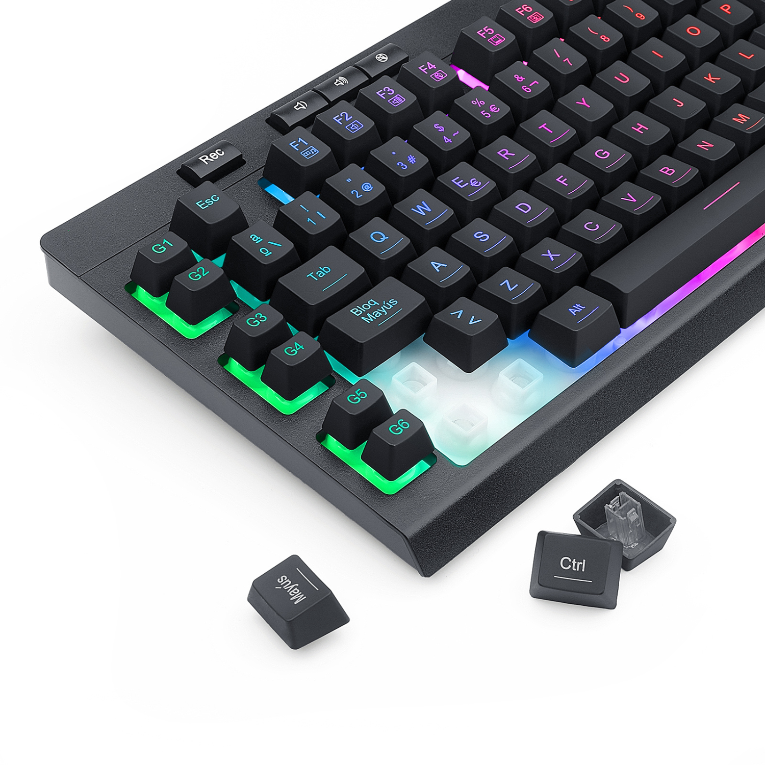 Teclado Gamer Redragon Shiva 512 RGB Español Negro-5